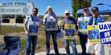 TMCC-NFA members at UAW picket site