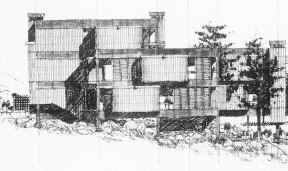 Sketch of Red Mountain Building